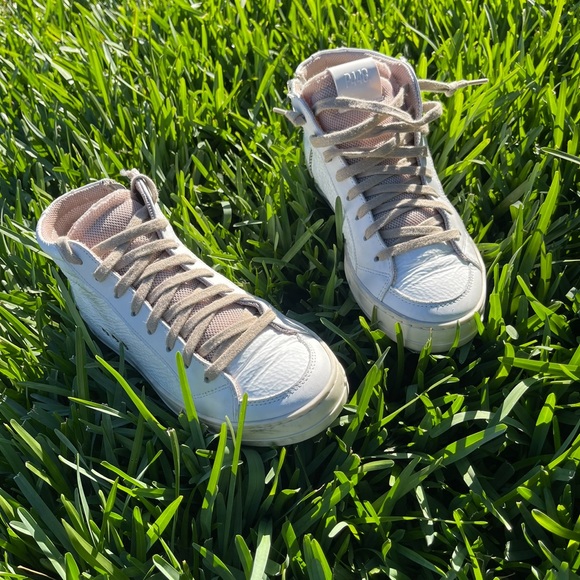 P448 high top white patent leather sneakers Medusa color size 35 US 5 - Picture 15 of 16